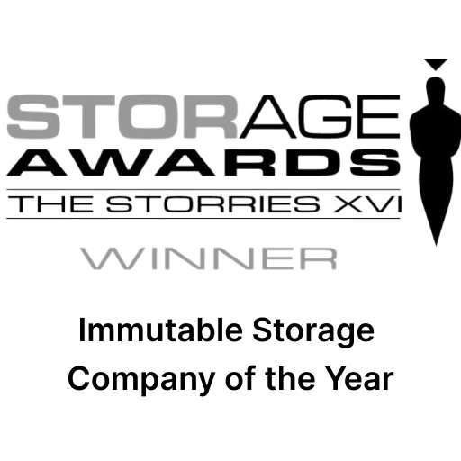 Storage Awards Immutable Storage Company of the Year Winner Logo