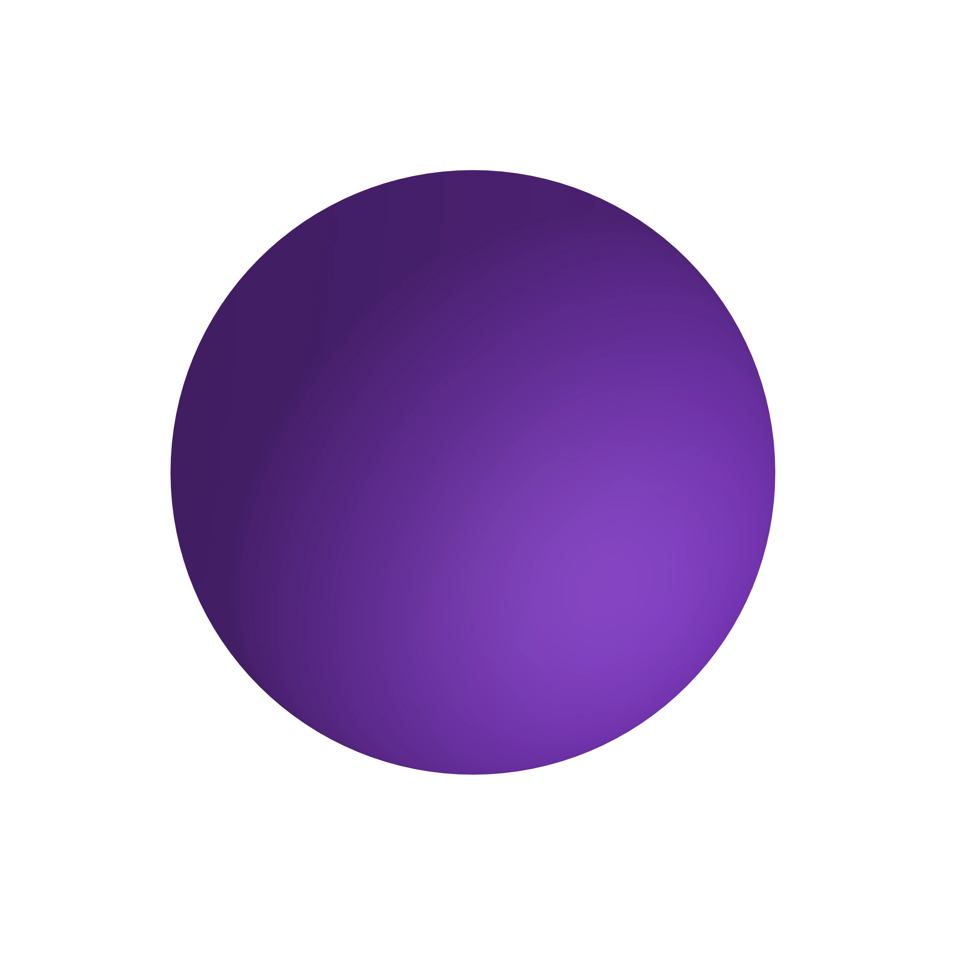 Purple sphere figure